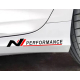 Наклейки на автомобіль Хюндай N performance 300х40х0.15мм=2штуки
