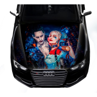 Наклейка на капот 3D TUNING STUDIO Harley Quinn 1500х1200х0.080мм