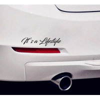 Наклейка на авто 3D TUNING STUDIO It`s a lifestyle 179х40х0.060мм