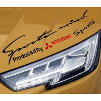 Наклейка на авто 3D TUNING STUDIO Міцубіші Sports Mitsubishi 400х100х0.15мм