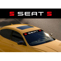 Наклейка на лобове скло 3D TUNING STUDIO Сеат SEAT 1300х210х0.080мм
