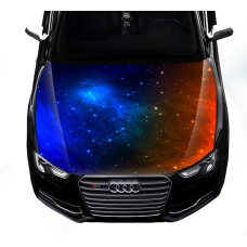 Наклейка на капот 3D TUNING STUDIO Небо ніч абстракція 1500х1200х0.080мм