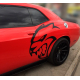Наклейка на авто Dodge Challenger SRT Hellcat 880х800х0.070мм