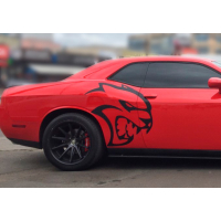 Наклейка на авто 3D TUNING STUDIO Dodge Challenger SRT Hellcat 880х800х0.070мм