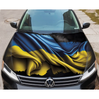 Наклейка на капот авто 3D TUNING STUDIO Прапор України 3д 1500х1200х0.080мм