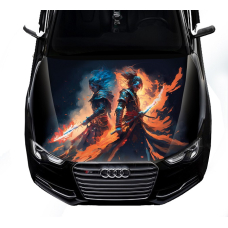 Наклейка на капот 3D TUNING STUDIO Самураі 1500х1200х0.080мм