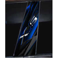 Наклейки на стійки дверей авто ARB 3D TUNING STUDIO БМВ Х5 550х220х0.15мм=2 штуки