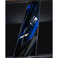 Наклейки на стійки дверей авто ARB 3D TUNING STUDIO БМВ Х5 550х220х0.15мм=2 штуки