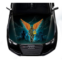 Наклейка на капот ARB 3D TUNING STUDIO Архангел воїн 1500х1200х0.14мм