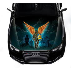 Наклейка на капот ARB 3D TUNING STUDIO Архангел воїн 1500х1200х0.14мм