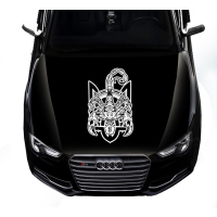 Наклейка на капот ARB 3D TUNING STUDIO Тризуб скорпіон 1500х1200х0.080мм