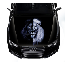Наклейка на капот ARB 3D TUNING STUDIO Лев чбкс 1500х1200х0.080мм