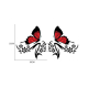 Наклейки на авто Метелики 330х300х0.15мм=2штуки