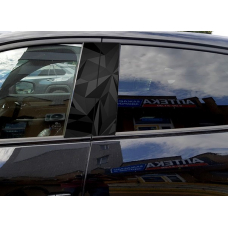 Накладки наклейки на стійки дверей авто ARB 3D TUNING Абстракція Ч 500х220х0.15мм