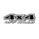 Наклейка на авто 4x4 off road 380х120х0.060мм 