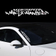 Наклейка на авто Need for speed most wanted 300х60х0.080мм
