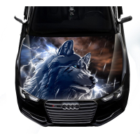Наклейка на капот ARB 3D TUNING STUDIO Вовк абстракція 1500х1200х0.080мм