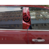 Наклейки на стійки дверей авто ARB 3D TUNING STUDIO Альфа ромео 500х220х0.15мм=2штуки