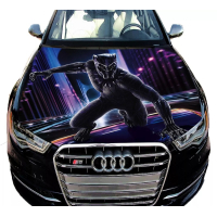 Наклейка на капот ARB 3D TUNING STUDIO Пантера чорна 1500х1200х0.080мм