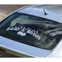 Наклейка на заднє скло ARB 3D TUNING STUDIO Lucky and Blessed 550х190х0.80мм