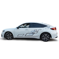 Наклейки смуги  на авто ARB 3D TUNING STUDIO Ромби геометрія 1160х410х0.150мм=2штуки