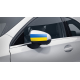 Наклейки на дзеркала авто Прапор України 160х80х0.15мм=2штуки