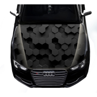 Наклейка на капот ARB 3D TUNING STUDIO Соти чорні 1500х1200х0.080мм