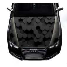 Наклейка на капот ARB 3D TUNING STUDIO Соти чорні 1500х1200х0.080мм