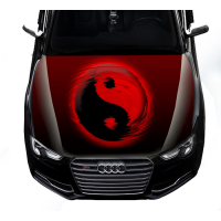 Наклейка на капот ARB 3D TUNING STUDIO Інь Янь ЧК 1500х1200х0.080мм