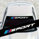 Наклейка на лобове скло Спорт Sport 1350х210х0.15мм