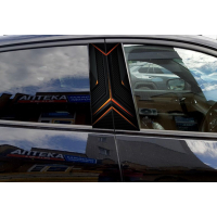 Наклейки на стійки дверей авто ARB 3D TUNING STUDIO Абстракція ОР 500х220х0.15мм=2штуки