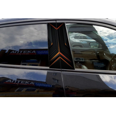 Наклейки на стійки дверей авто ARB 3D TUNING STUDIO Абстракція ОР 500х220х0.15мм=2штуки