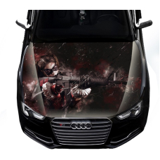 Наклейка на капот ARB 3D TUNING STUDIO Харлі Квінн автомат 1500х1200х0.080мм