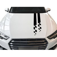 Смуги на капот авто ARB 3D TUNING STUDIO Шашки 900х90х0.070мм=2штуки