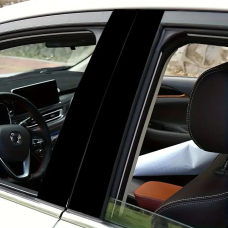 Наклейки на стійки дверей авто ARB 3D TUNING STUDIO чорні 500х220х0.15мм=2штуки