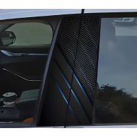 Наклейки на стійки дверей авто ARB 3D TUNING STUDIO Соти смуги 500х220х0.15мм=2штуки
