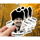 Наклейки на авто Don`t push the horses 70х60х0.15мм=3штуки