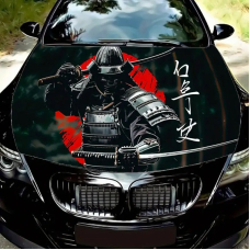 Наклейка на капот ARB 3D TUNING STUDIO Самурай меч ієрогліф 1500х1200х0.15мм