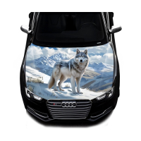 Наклейка на капот ARB 3D TUNING STUDIO Вовк гори зима 1500х1200х0.15мм