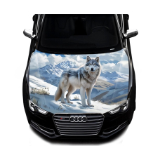 Наклейка на капот ARB 3D TUNING STUDIO Вовк гори зима 1500х1200х0.15мм