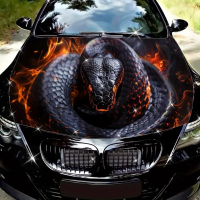 Наклейка на капот ARB 3D TUNING STUDIO Змія Ч 1500х1200х0.15мм