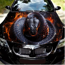 Наклейка на капот ARB 3D TUNING STUDIO Змія Ч 1500х1200х0.15мм