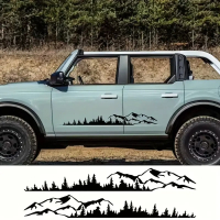 Наклейки на авто ARB 3D TUNING STUDIO Ліс гори 1500х200х0.075мм=2штуки