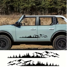 Наклейки на авто ARB 3D TUNING STUDIO Ліс гори 1500х200х0.075мм=2штуки
