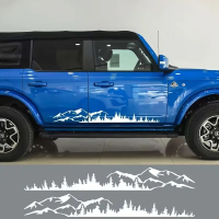 Наклейки на авто ARB 3D TUNING STUDIO Ліс гори Б 1500х200х0.075мм=2штуки