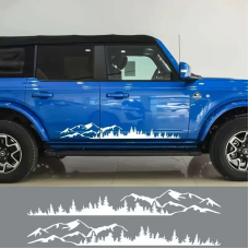 Наклейки на авто ARB 3D TUNING STUDIO Ліс гори Б 1500х200х0.075мм=2штуки