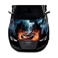 Наклейка на капот ARB 3D TUNING STUDIO Скорпіон блискавка 1500х1200х0.15мм