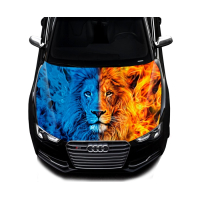 Наклейка на капот ARB 3D TUNING STUDIO Лев ЖБ 1500х1200х0.15мм