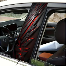 Наклейки на стійки дверей авто ARB 3D TUNING STUDIO Абстракція 3д 500х220х0.15мм=2штуки