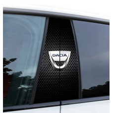 Наклейки на стійки дверей авто ARB 3D TUNING STUDIO Дачіа 500х220х0.15мм=2штуки